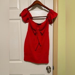 Daylight off the shoulder red dress size S